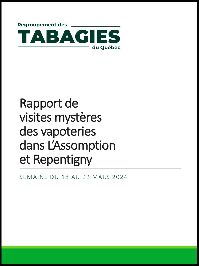 rapport visites mystères L'Assomption Repentigny